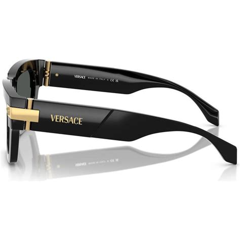 Versace VE4464 52 Dark Grey & Black Sunglasses.